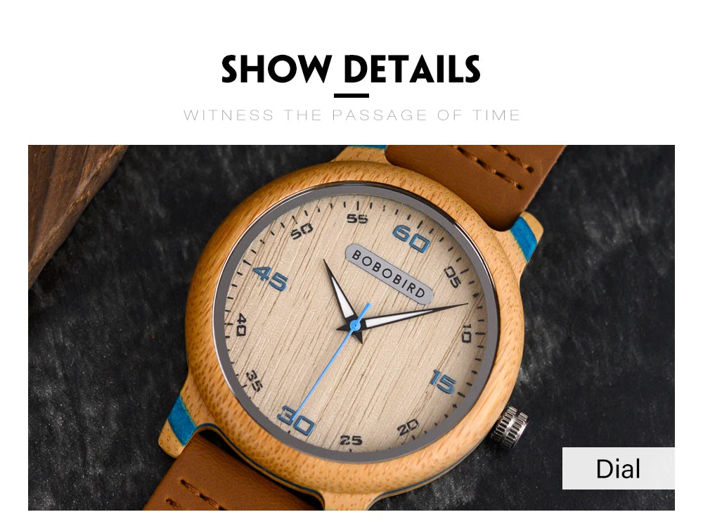 BOBO BIRD Wooden Simple Watch