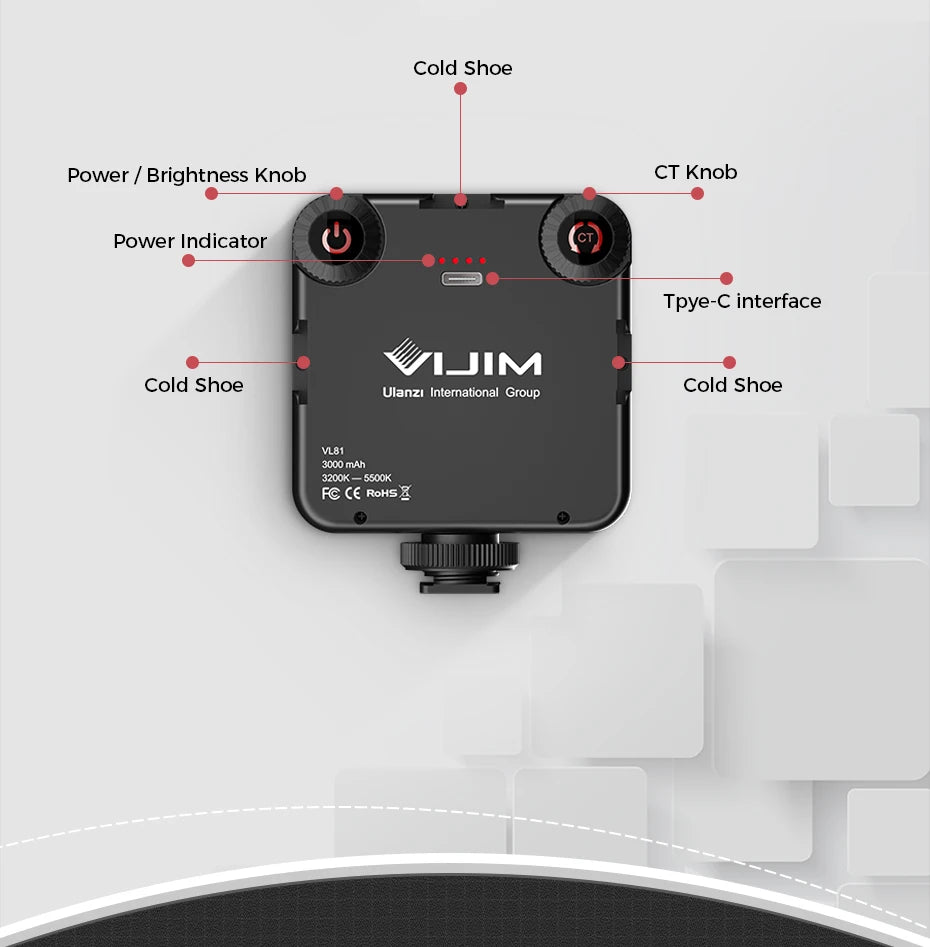 Ulanzi VIJIM VL81 Mini LED Video Light
