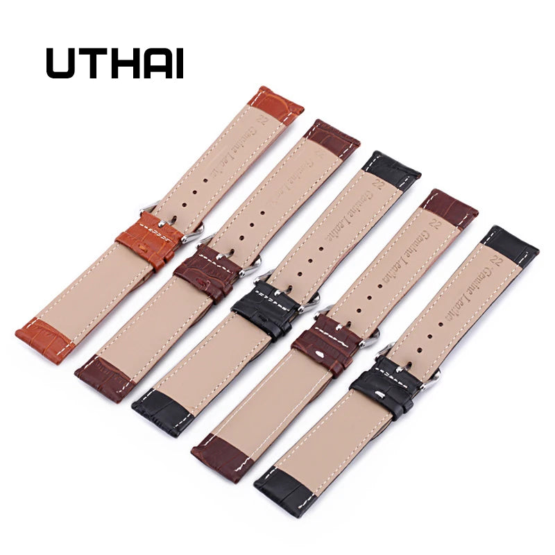 UTHAI Z08 Watch Band cowhide Strap accessories