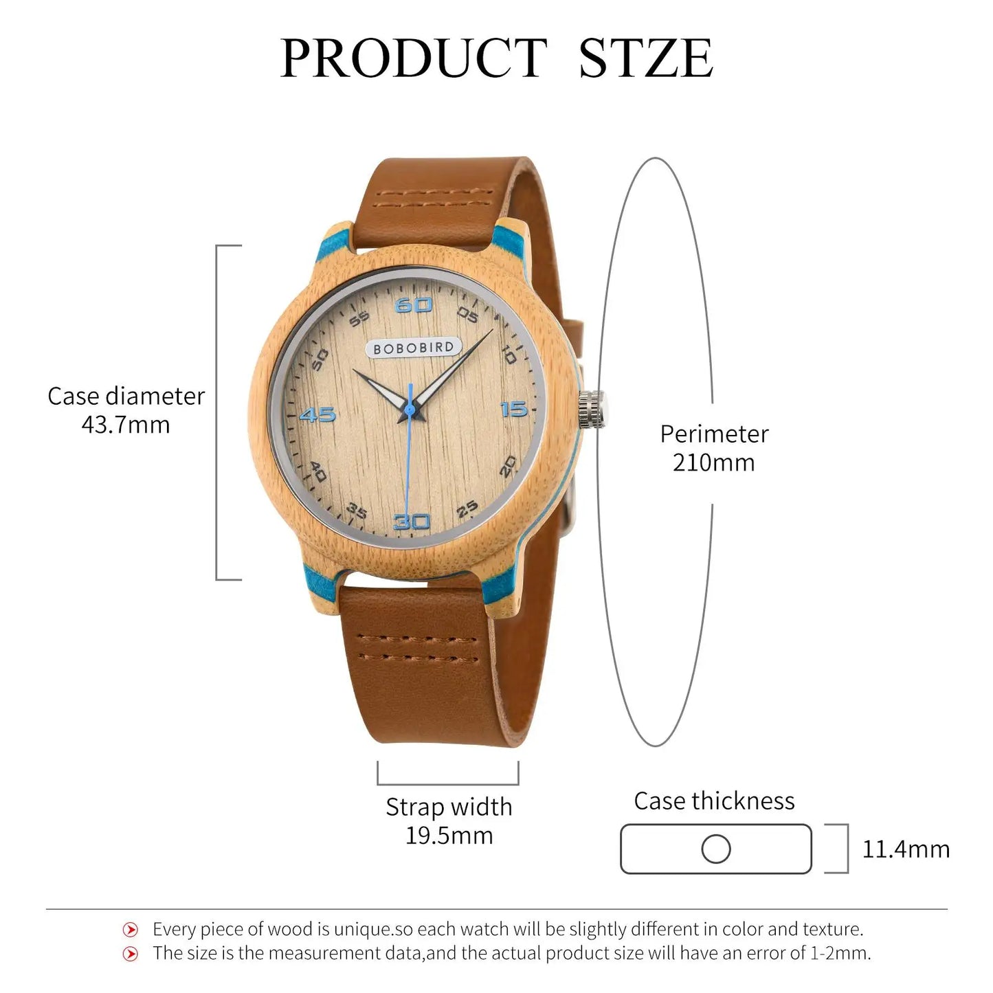 BOBO BIRD Wooden Simple Watch