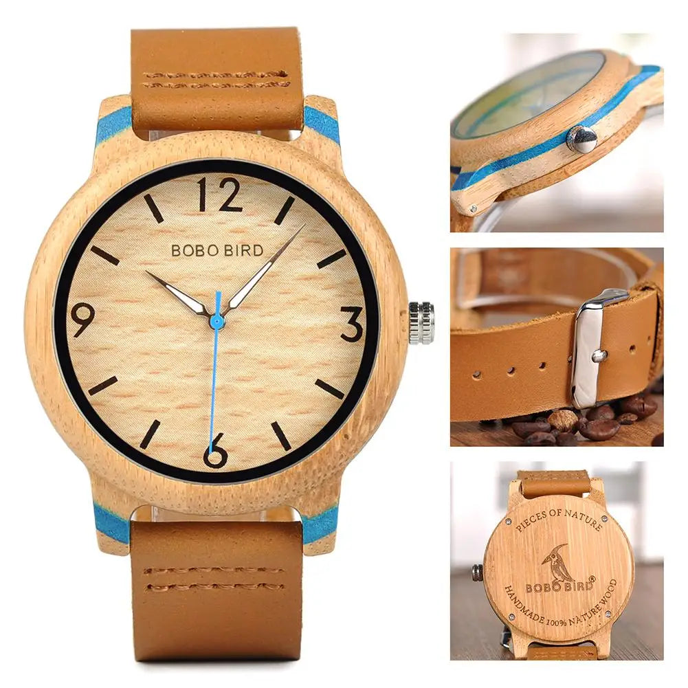 BOBO BIRD Wooden Simple Watch