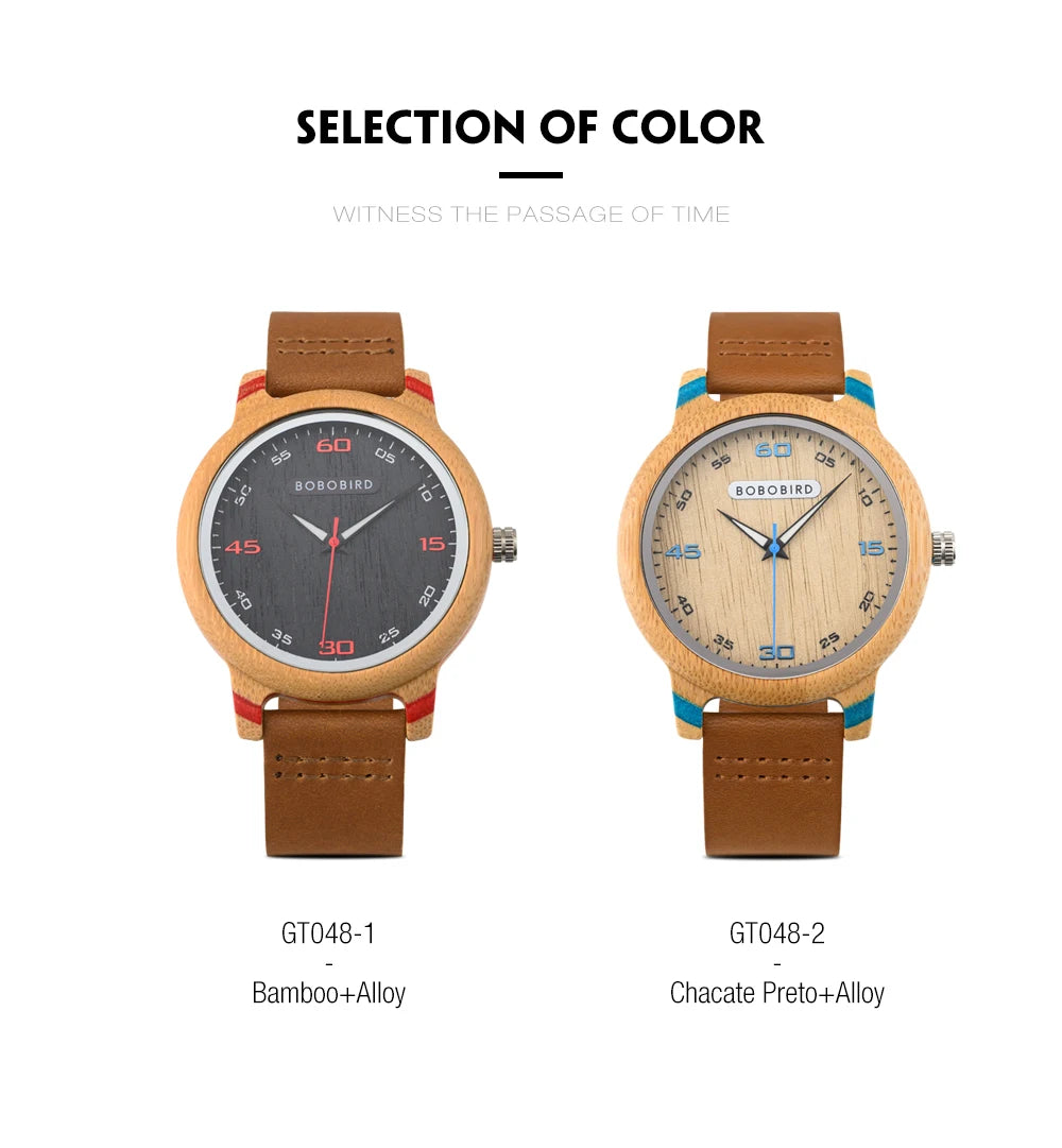 BOBO BIRD Wooden Simple Watch