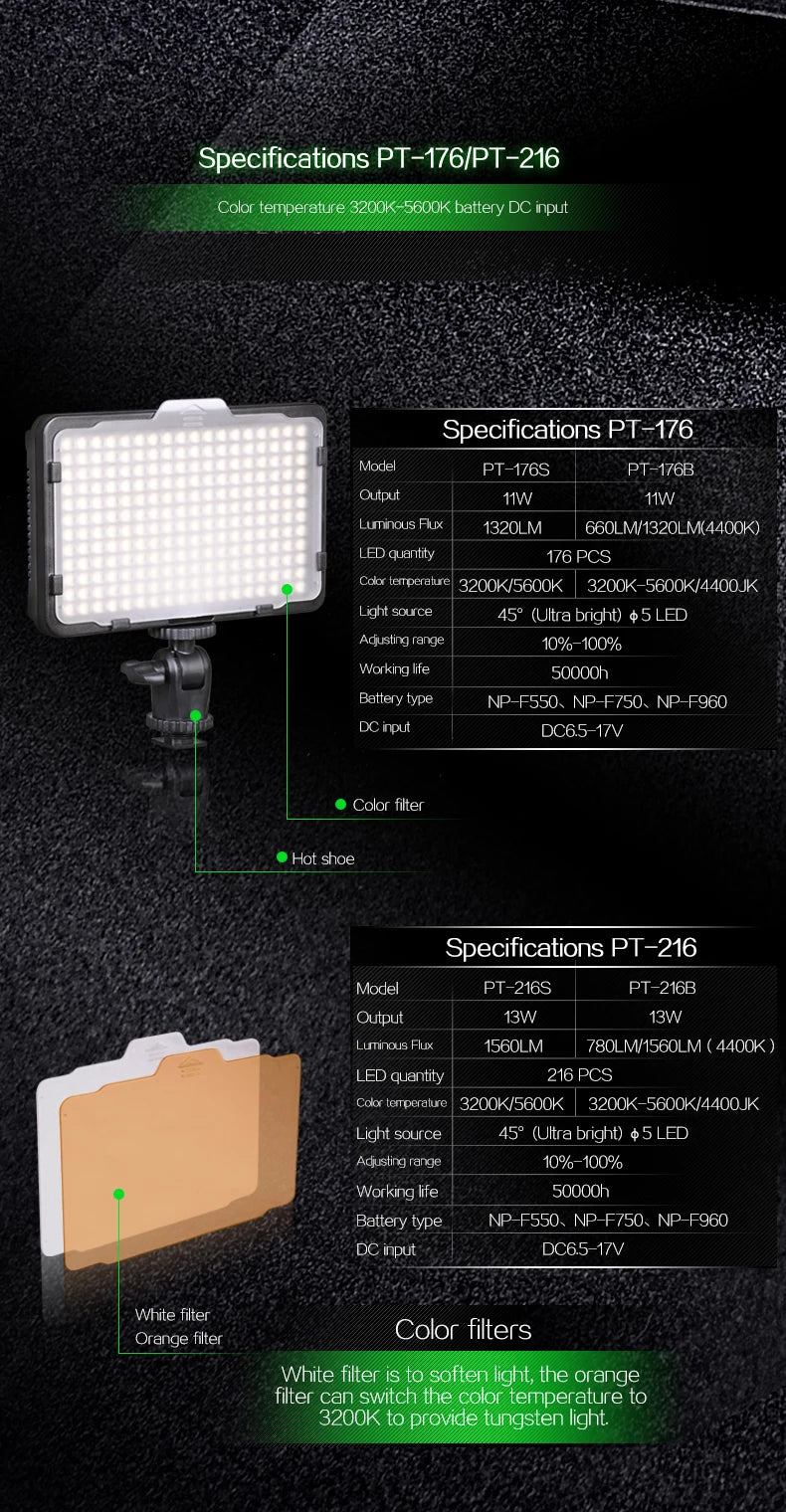 176 pcs LED Light for DSLR