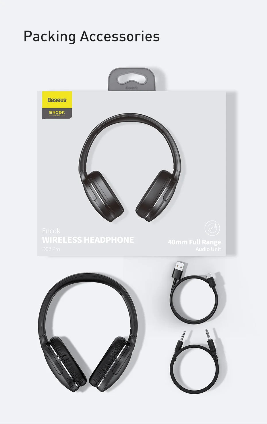 Baseus D02 Pro Wireless Headphones