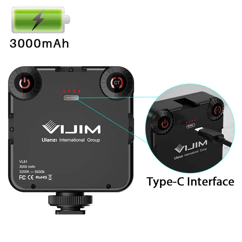 Ulanzi VIJIM VL81 Mini LED Video Light