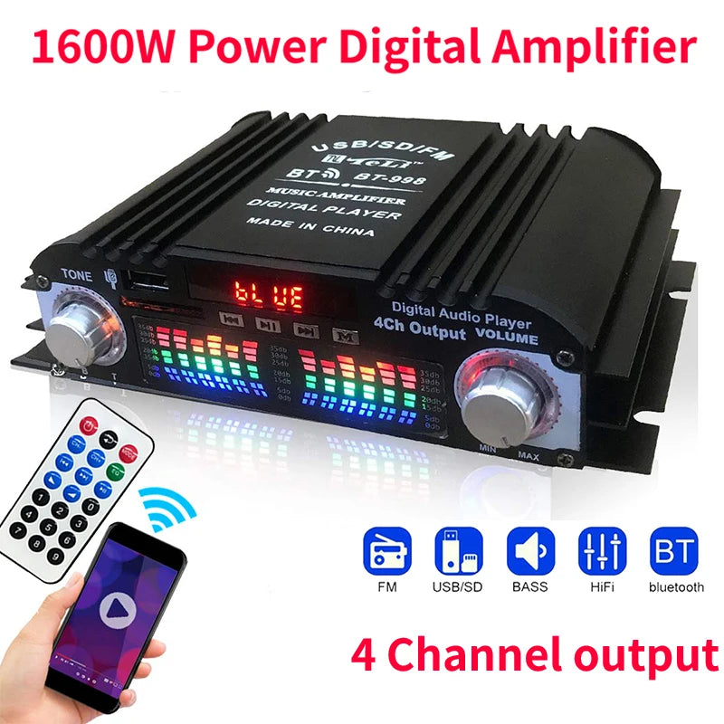 1600W Peak Power HiFi Sound Amplifier