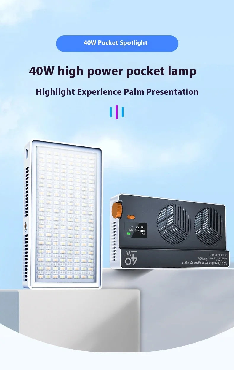 Portable 40W RGB Fill Light Photography