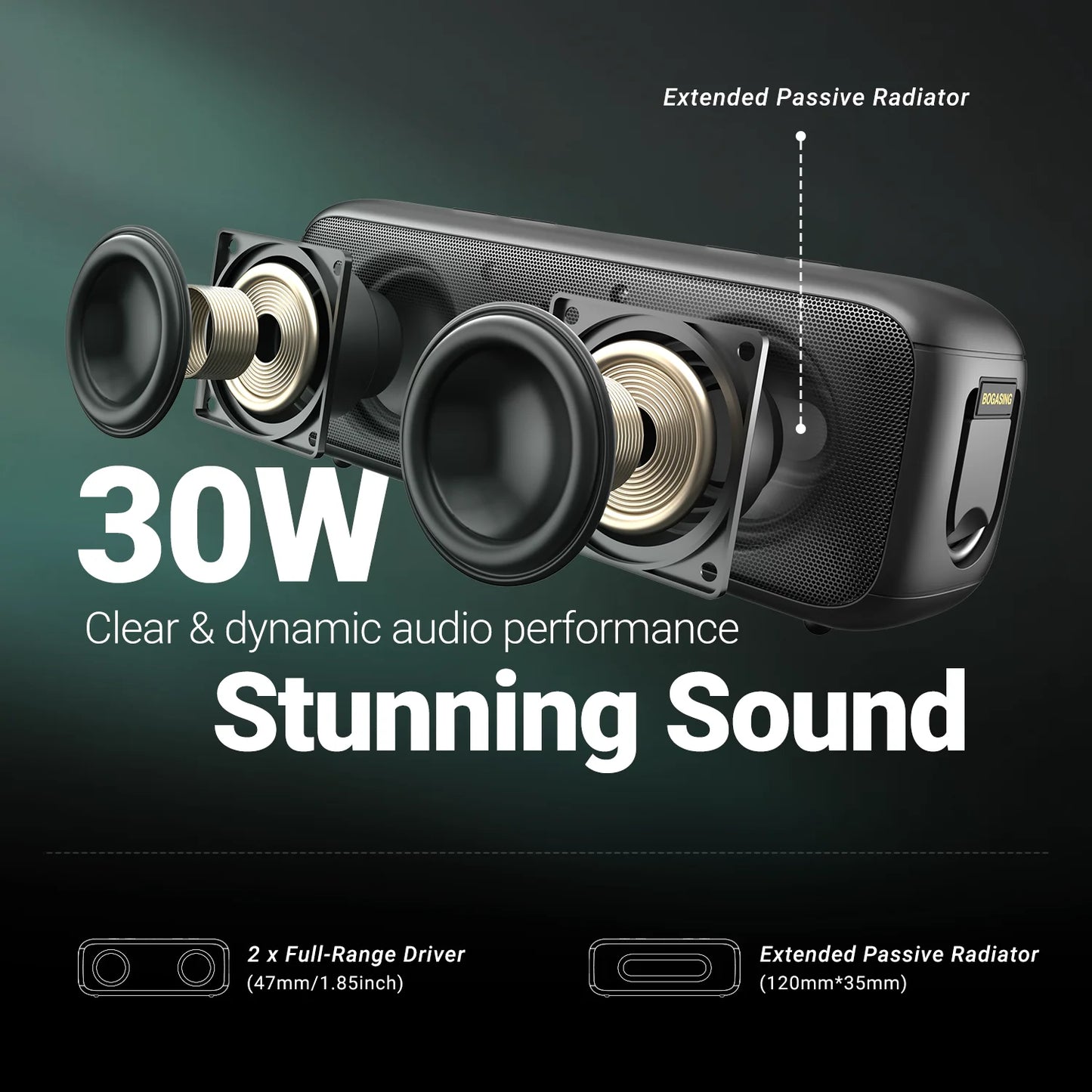 BOGASING G6 Bluetooth Speaker