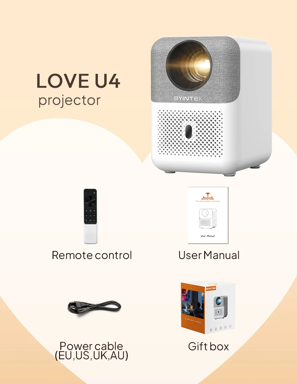 BYINTEK Household Theater Projector