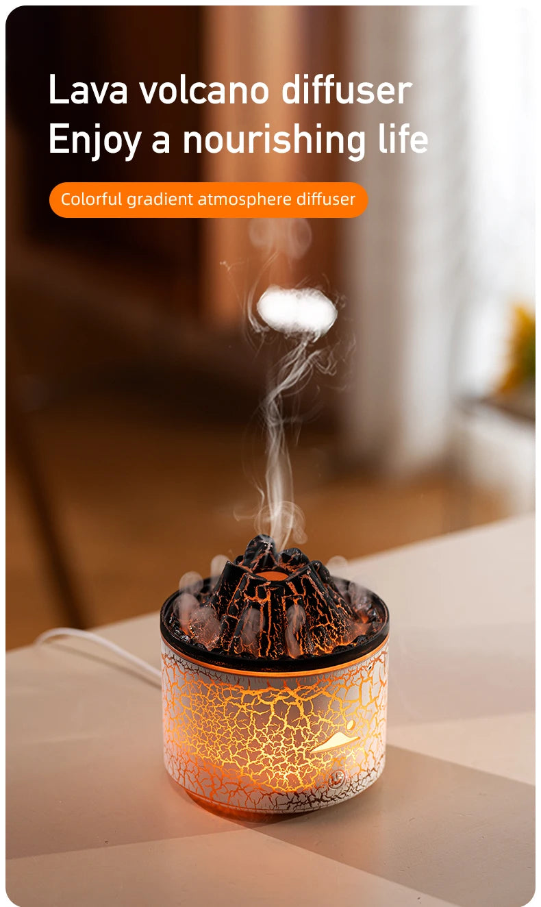 Volcanic Lava Jellyfish Aromatherapy Flask