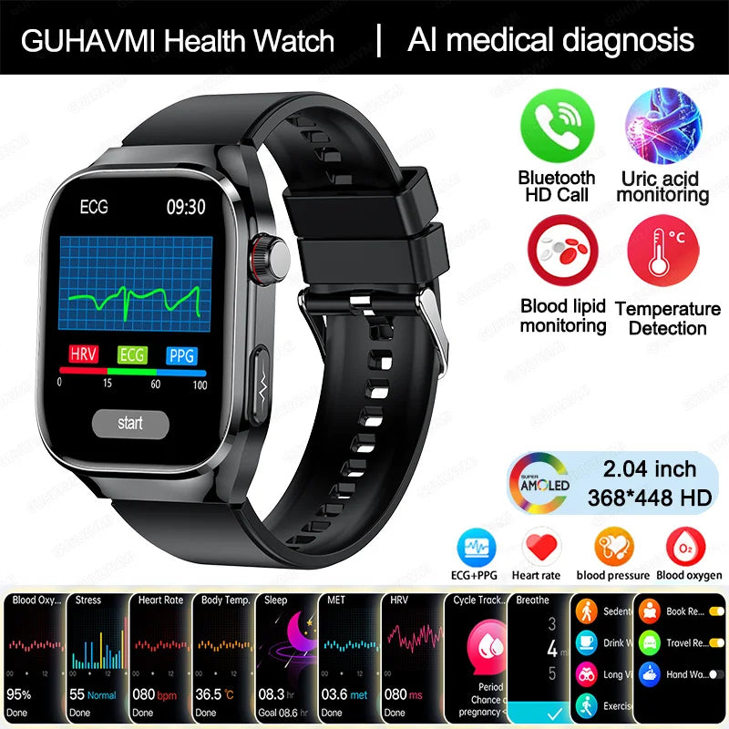 Uric Acid Body Fat Smartwatch