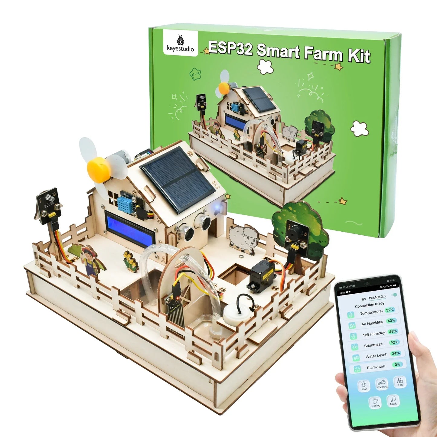 Keyestudio ESP32 Smart Farm Programming Kit for Kids