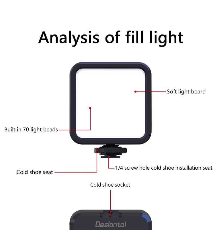 Mini RGB Fill Light Live Photography LED