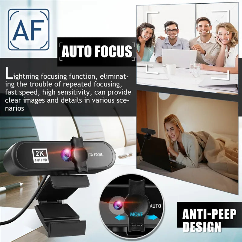 8K 4K Autofocus Webcam