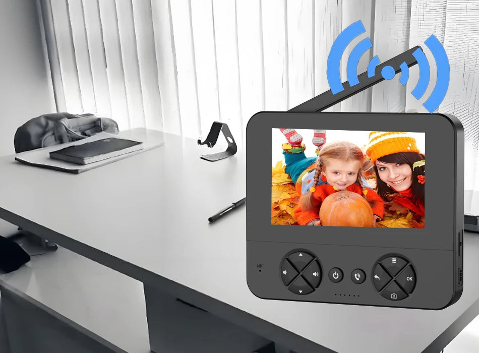 Mirixi Wireless 4.3 Inch IPS Video Doorbell with Camera