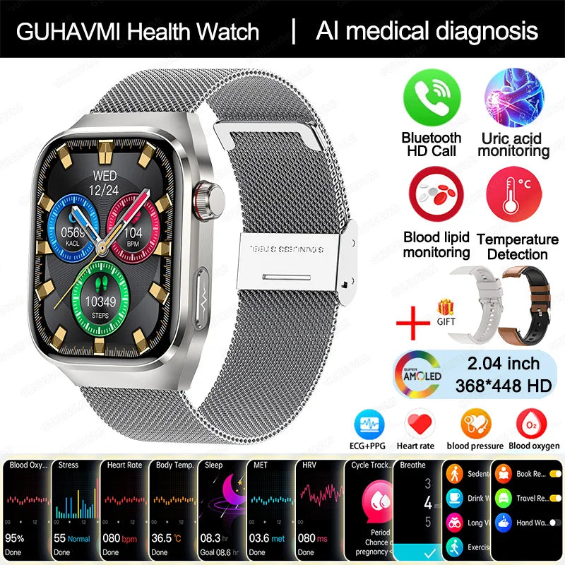 Uric Acid Body Fat Smartwatch