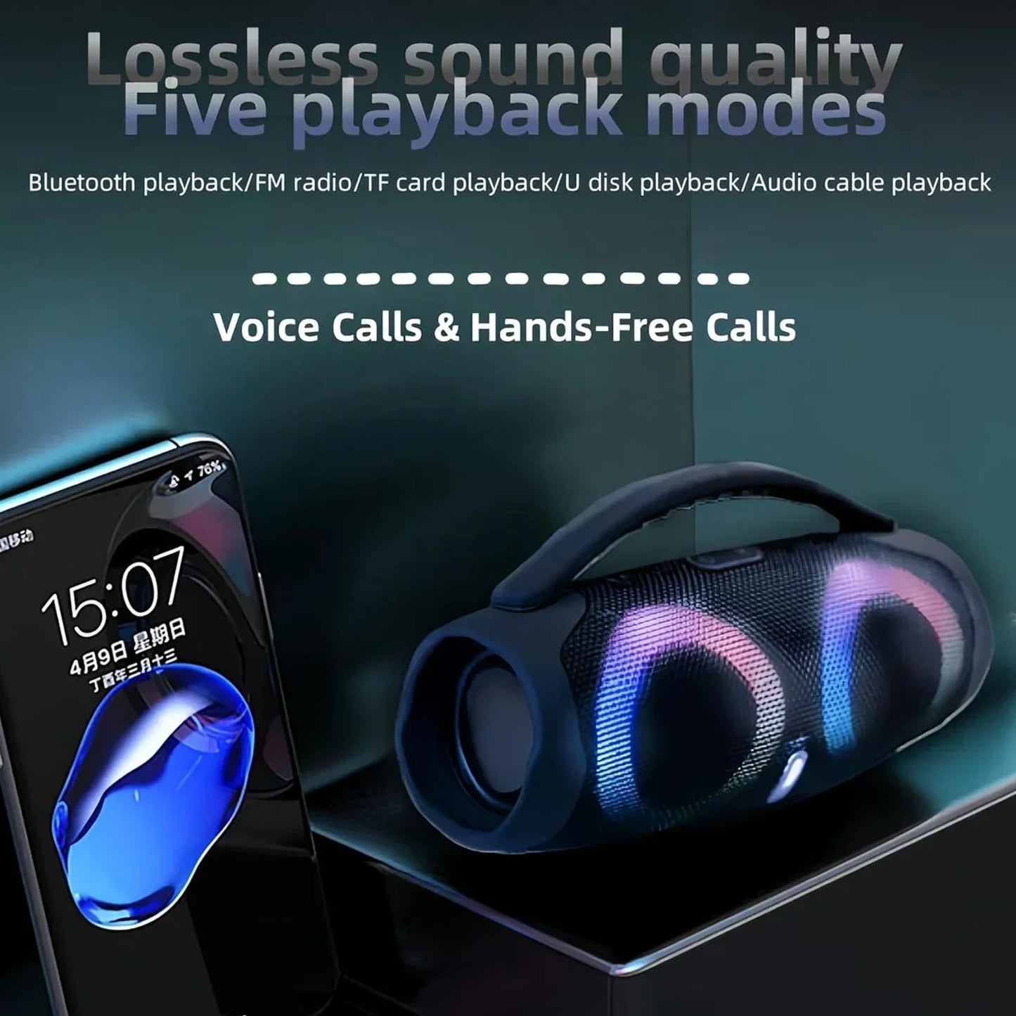 Portable Waterproof 100W High Power Bluetooth Speaker