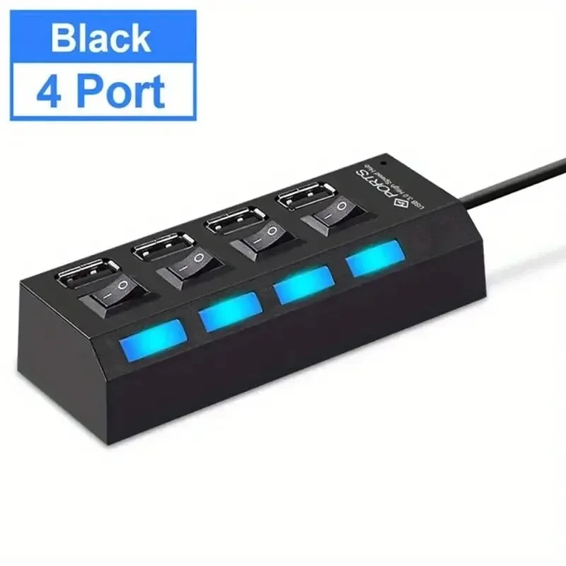 High Speed 4/7 Ports USB HUB 2.0 Adapter
