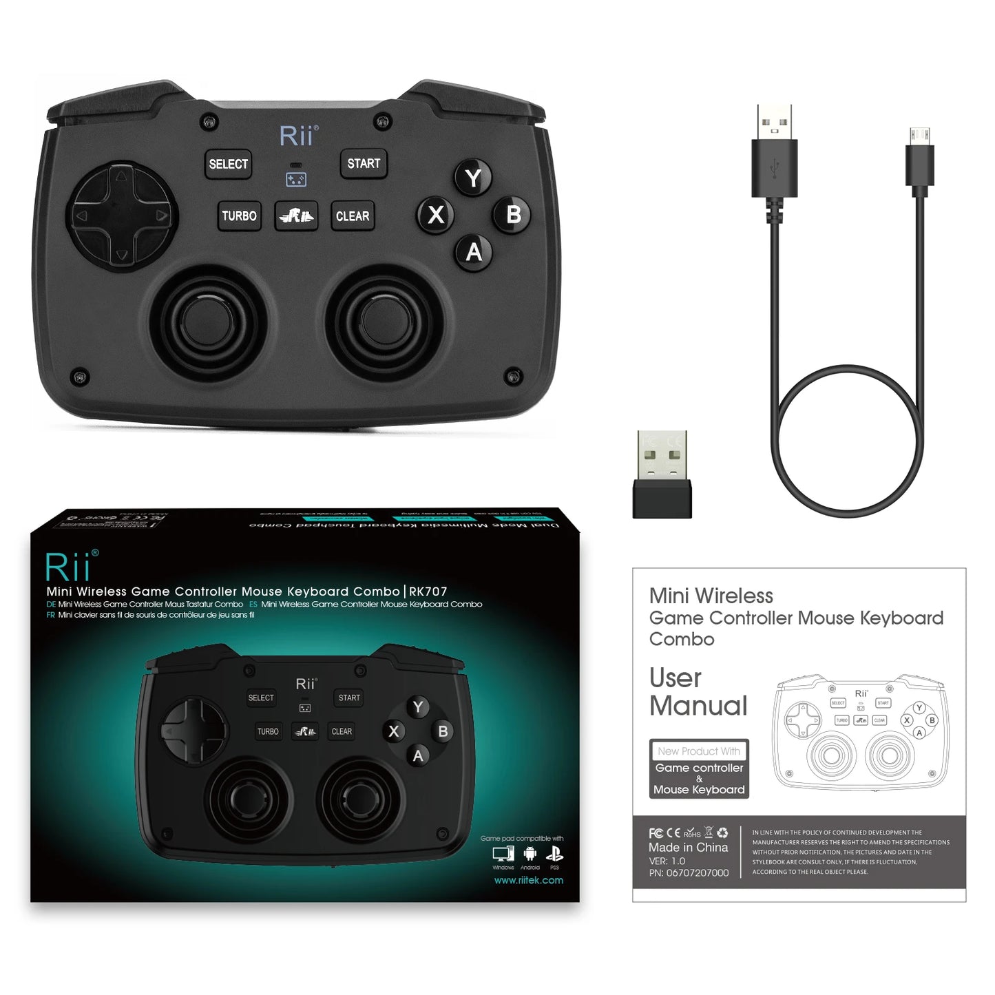 Rii RK707 Mini Keypad Wireless Game handle