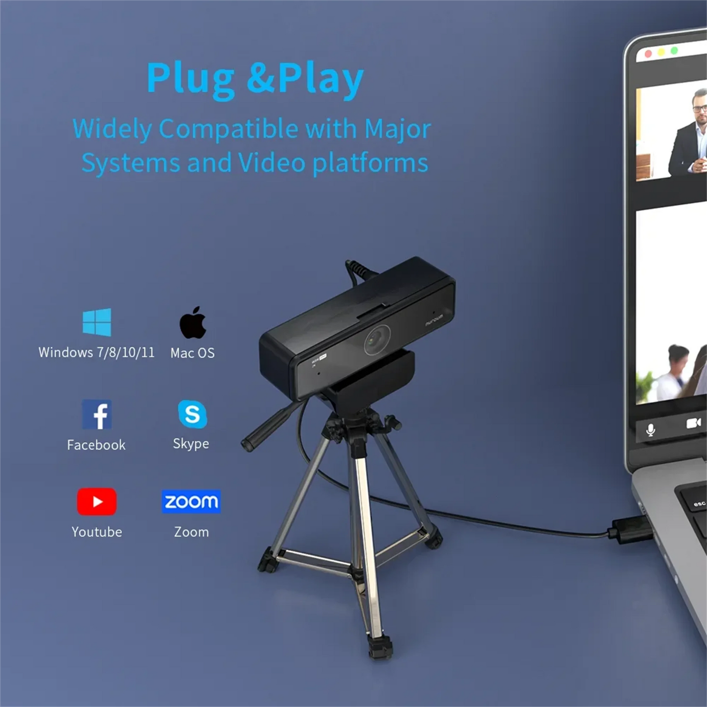 High Quality 1080p 60fps Full Hd Webcam