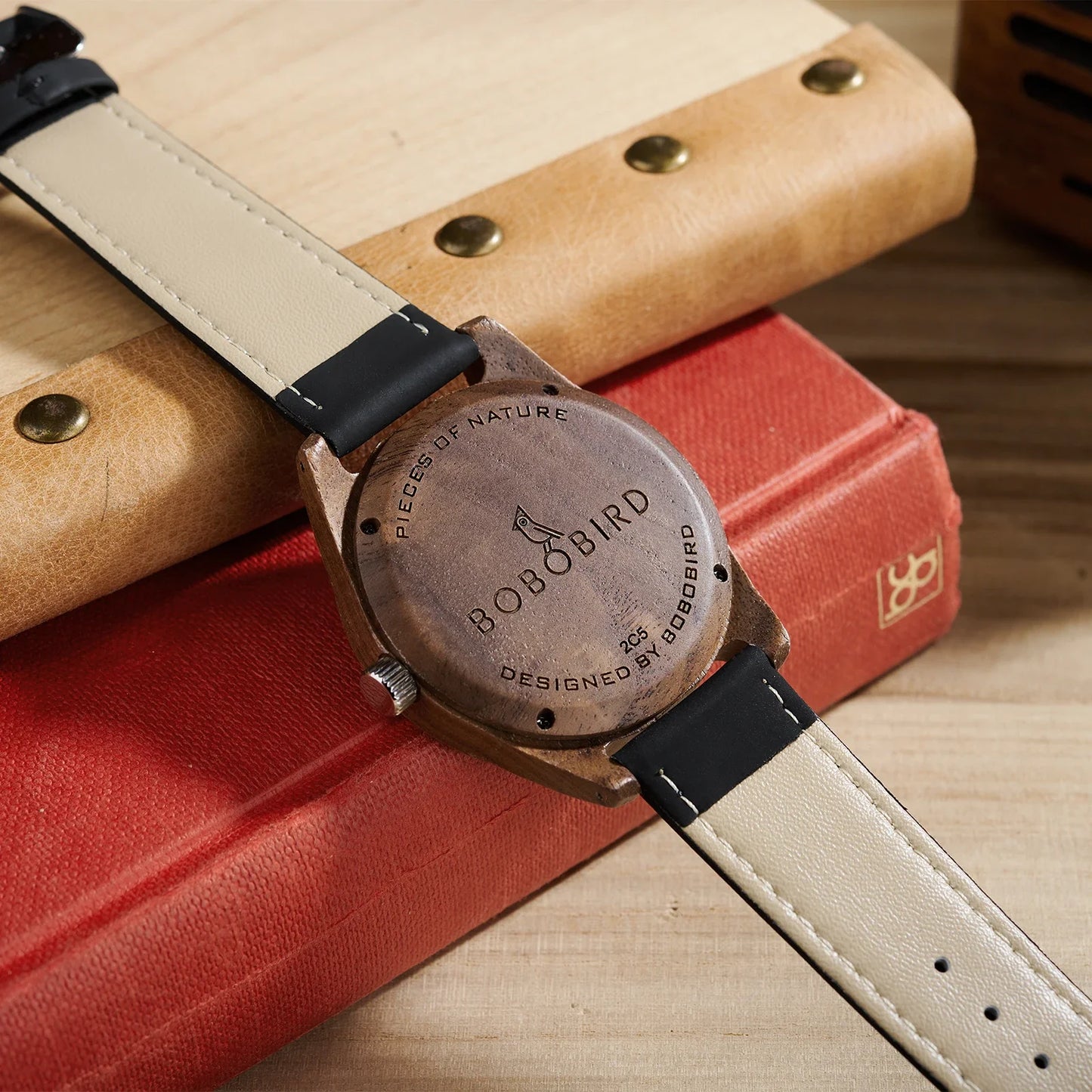 BOBOBIRD Wooden Quartz Watch for Men