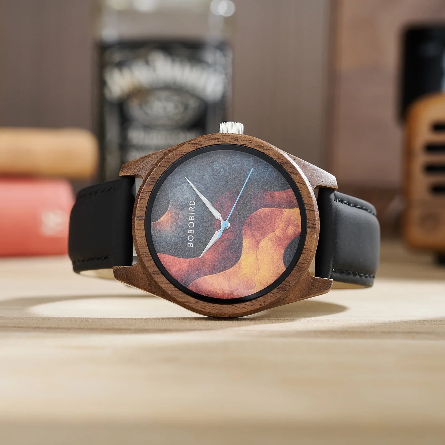 BOBOBIRD Wooden Quartz Watch for Men