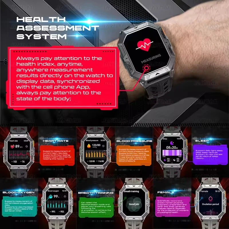 AMOLED Screen Men's Smartwatch