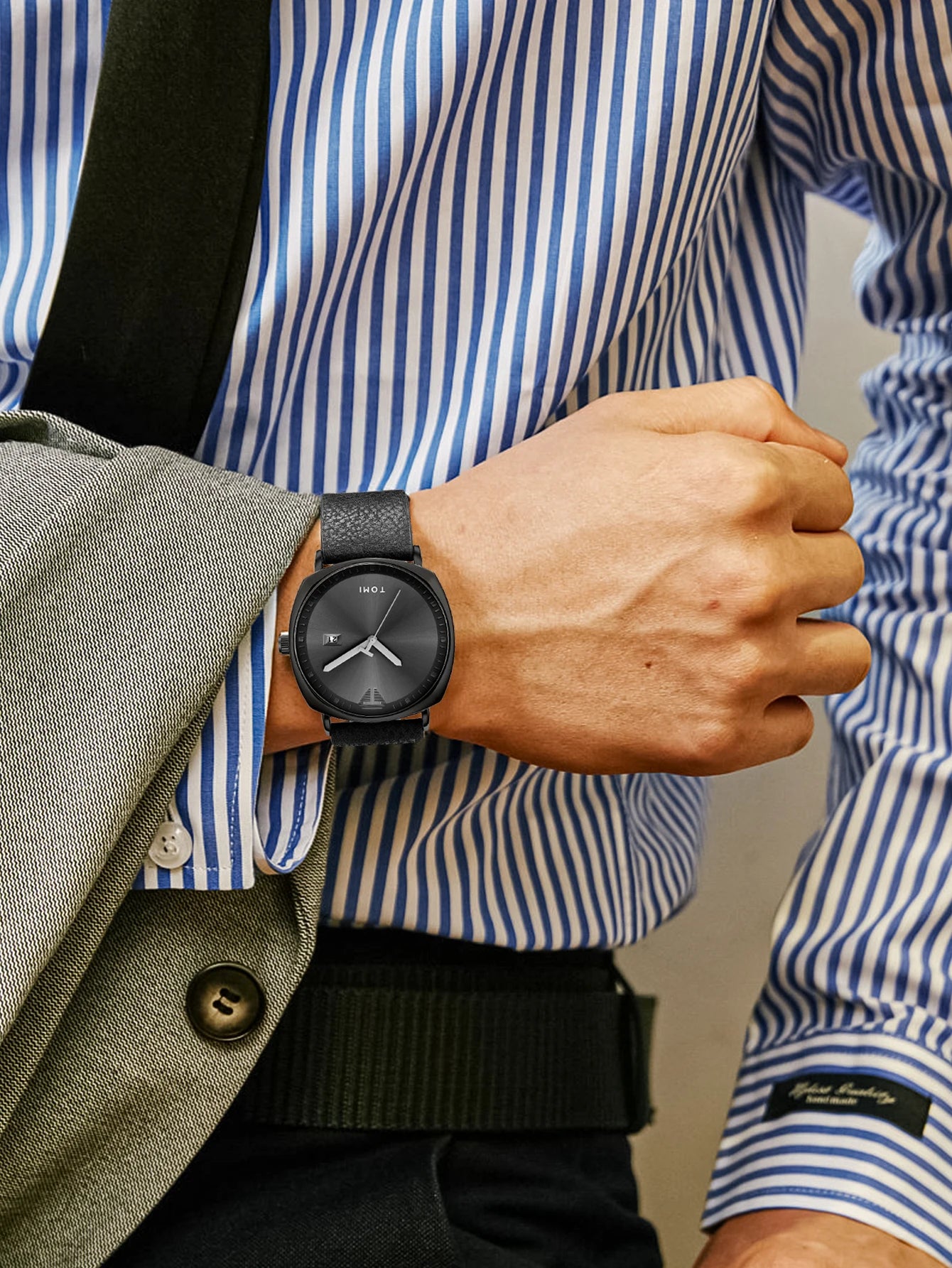TOMI New 2PCS Luxury Business Men Watch