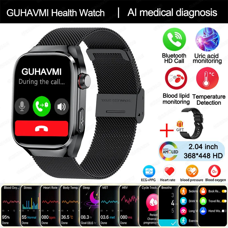 Uric Acid Body Fat Smartwatch