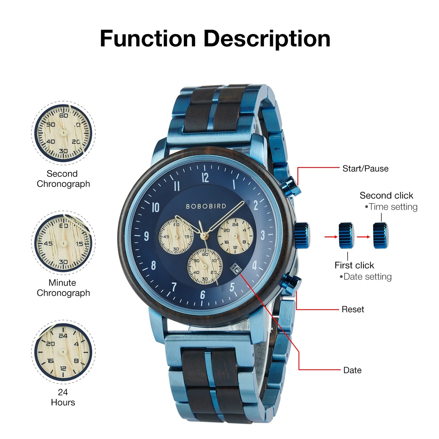 BOBO BIRD Men's Watch