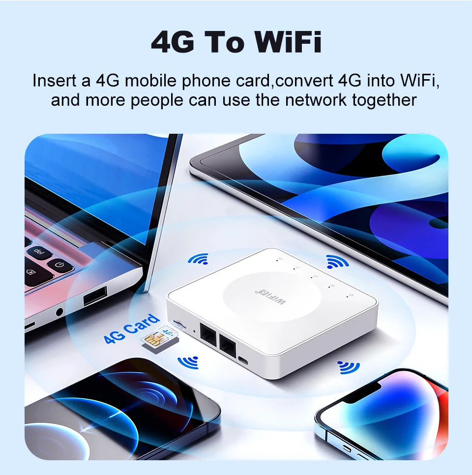 4G LTE Router WiFi 6 Mobile Wireless Router