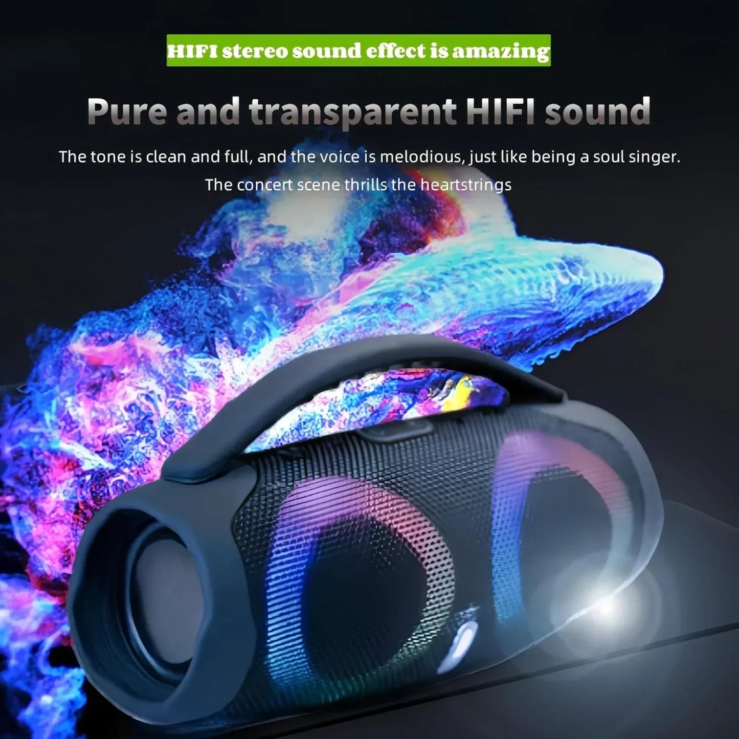 Portable Waterproof 100W High Power Bluetooth Speaker