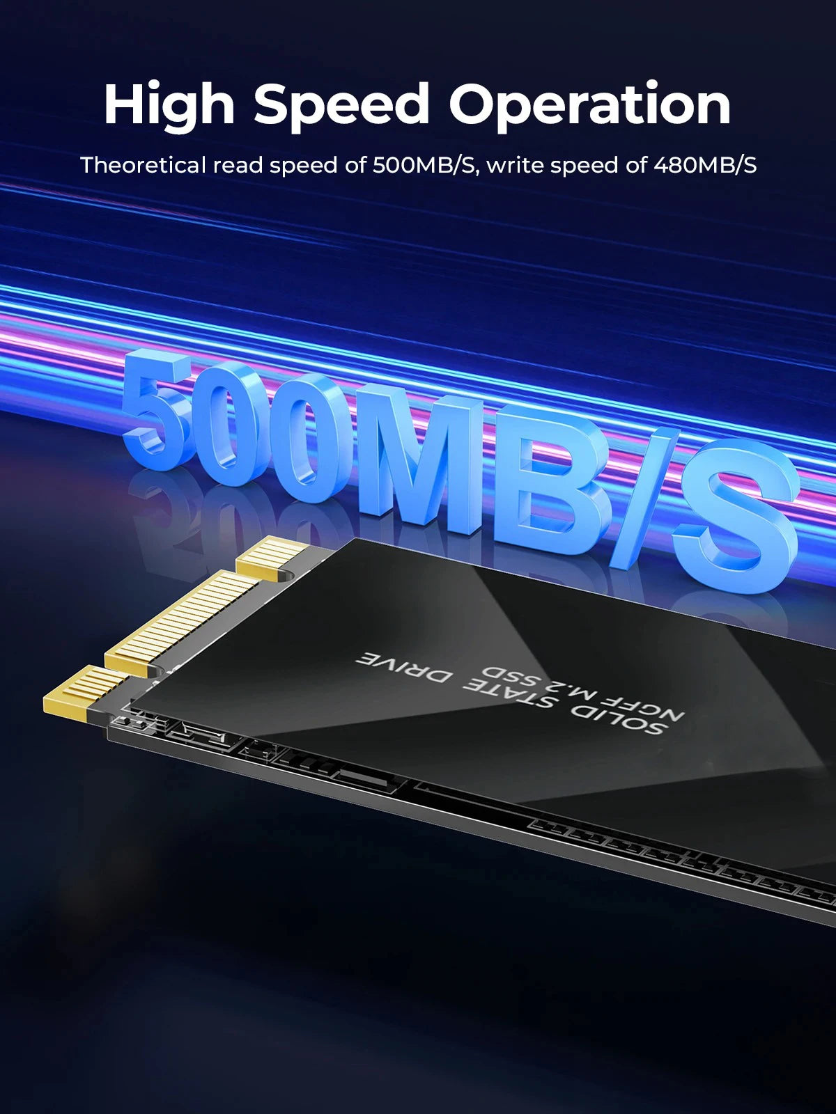 256GB M.2 NVMe SATA SSD