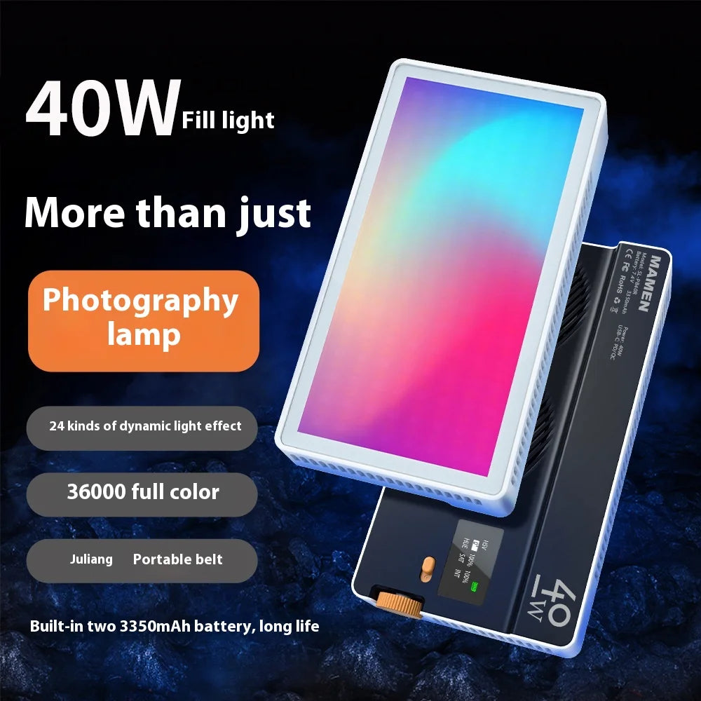 Portable 40W RGB Fill Light Photography