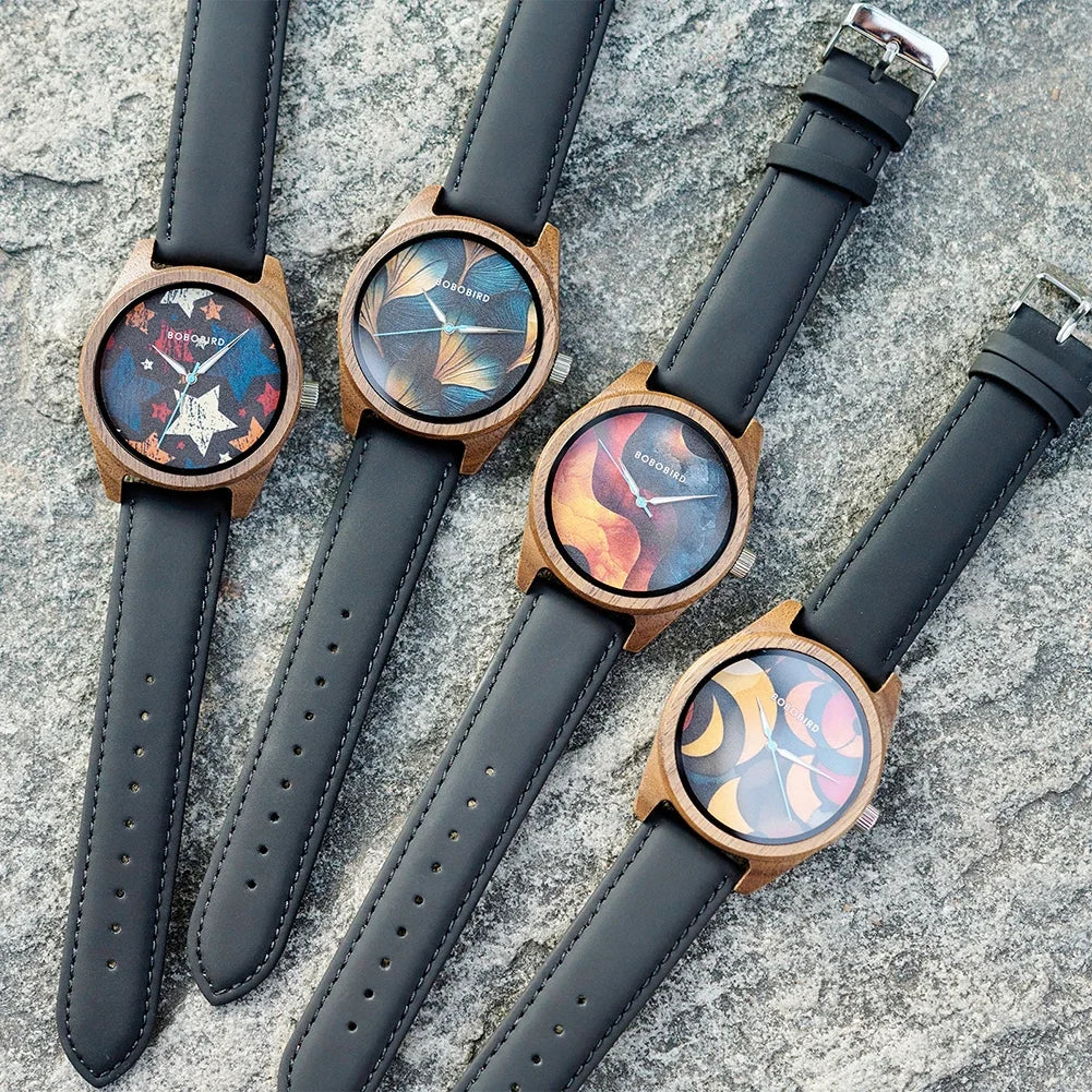 BOBOBIRD Wooden Quartz Watch for Men