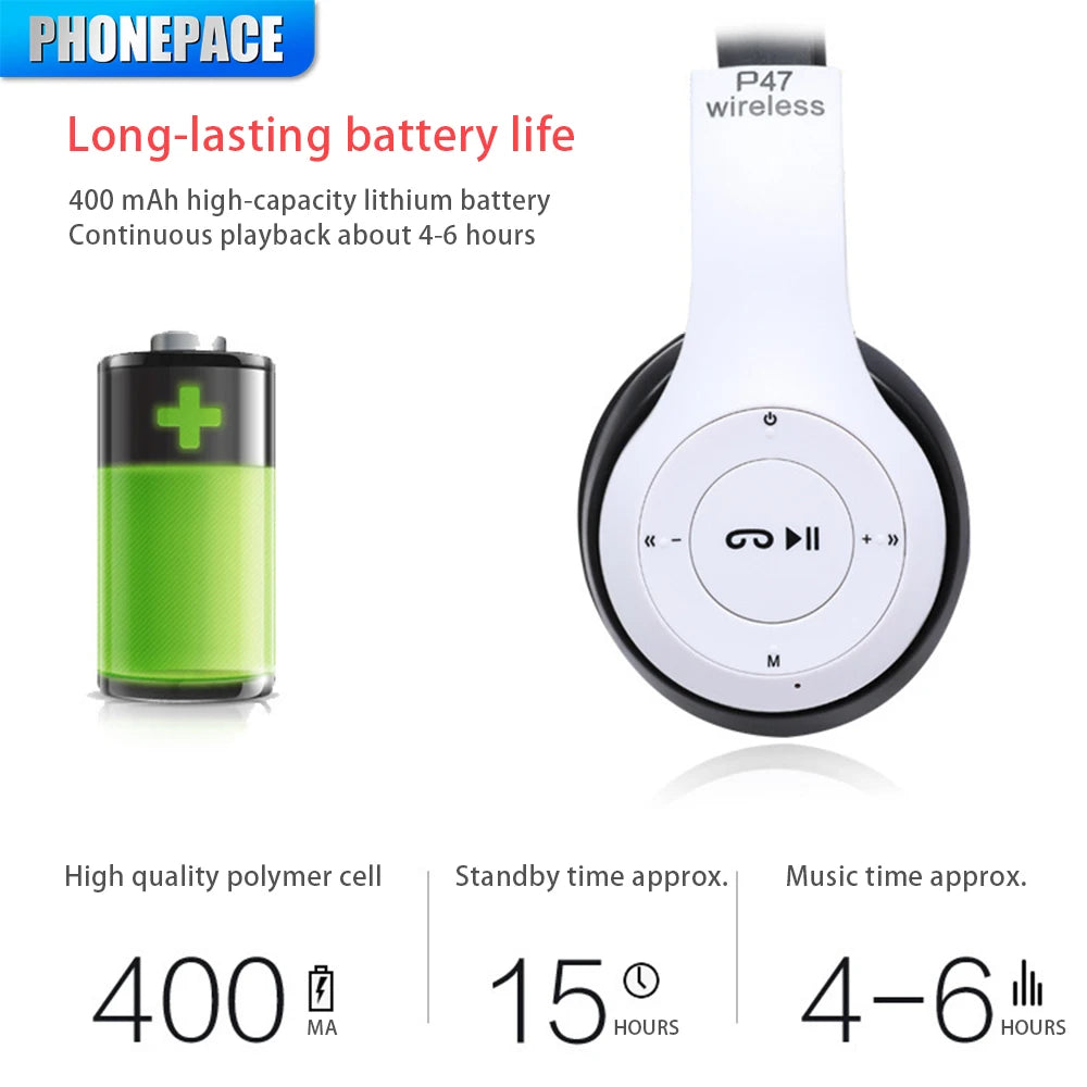 Stereo P47 Bluetooth Headset