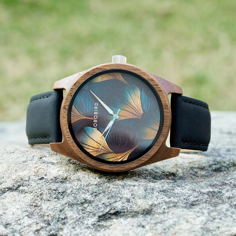 BOBOBIRD Wooden Quartz Watch for Men