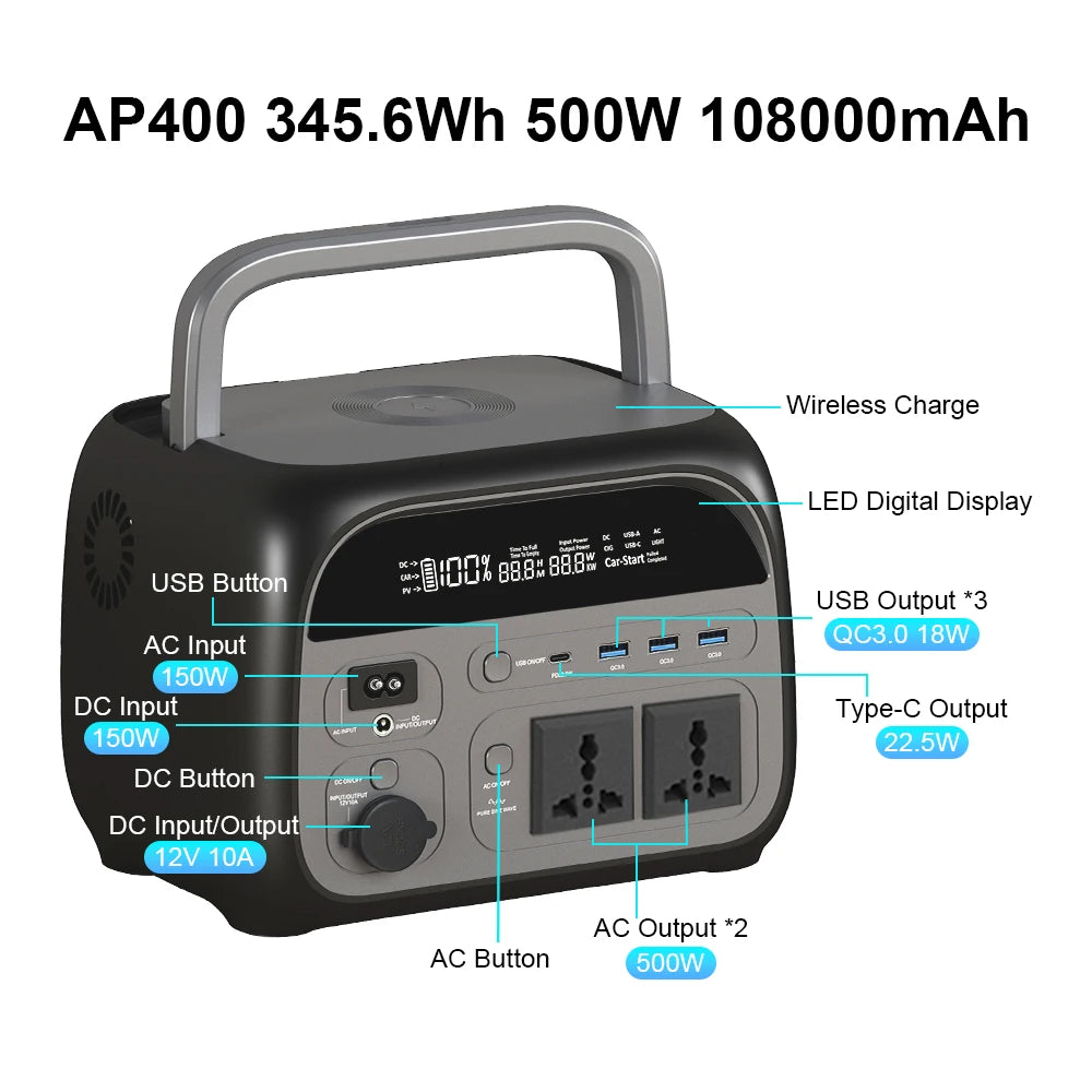 500W Portable Power Station