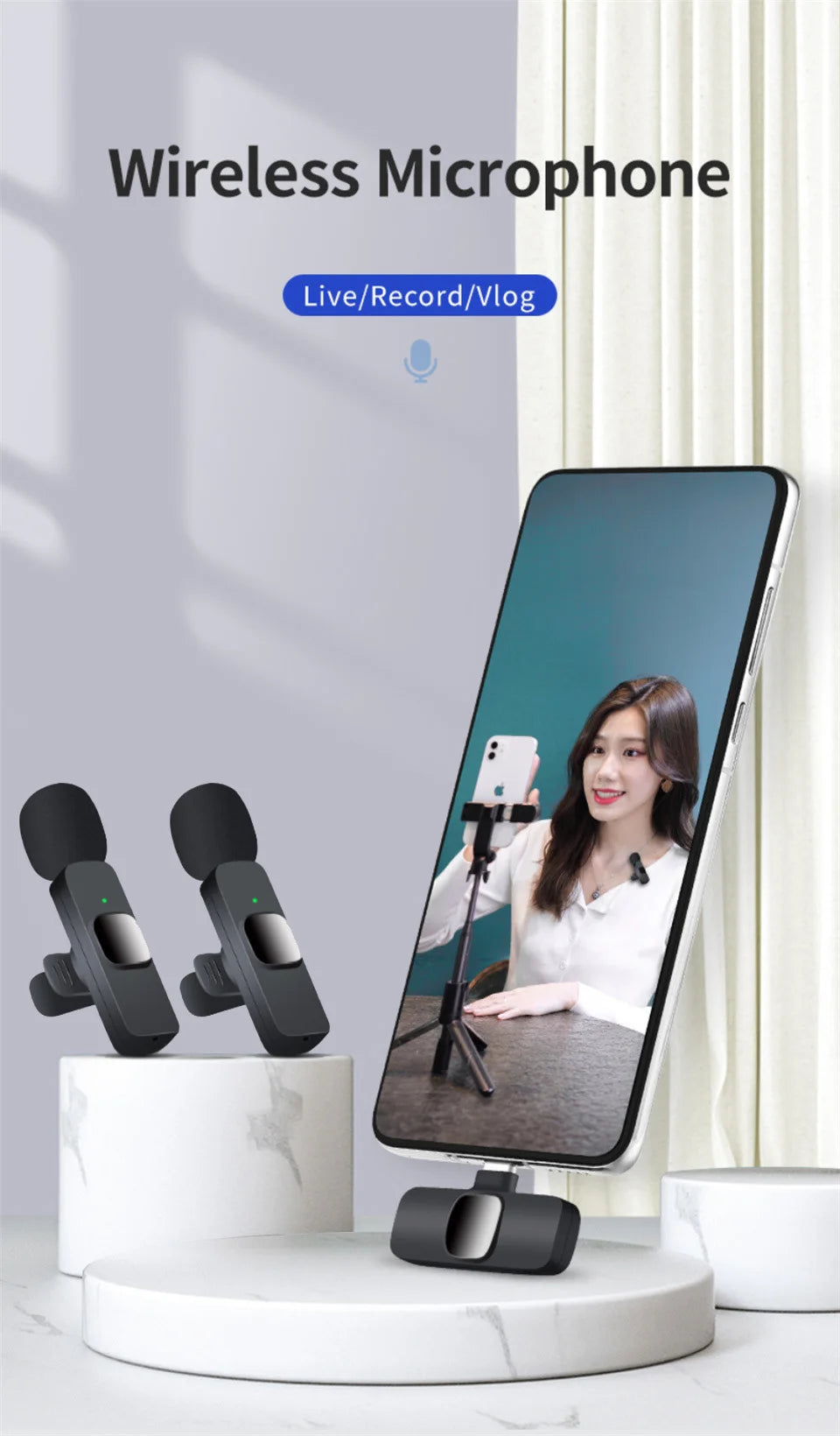 Lavalier Bluetooth Microphone