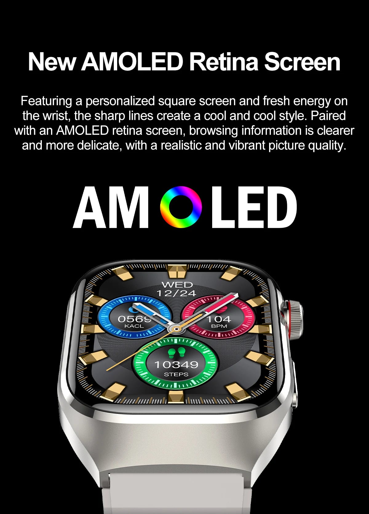 Uric Acid Body Fat Smartwatch