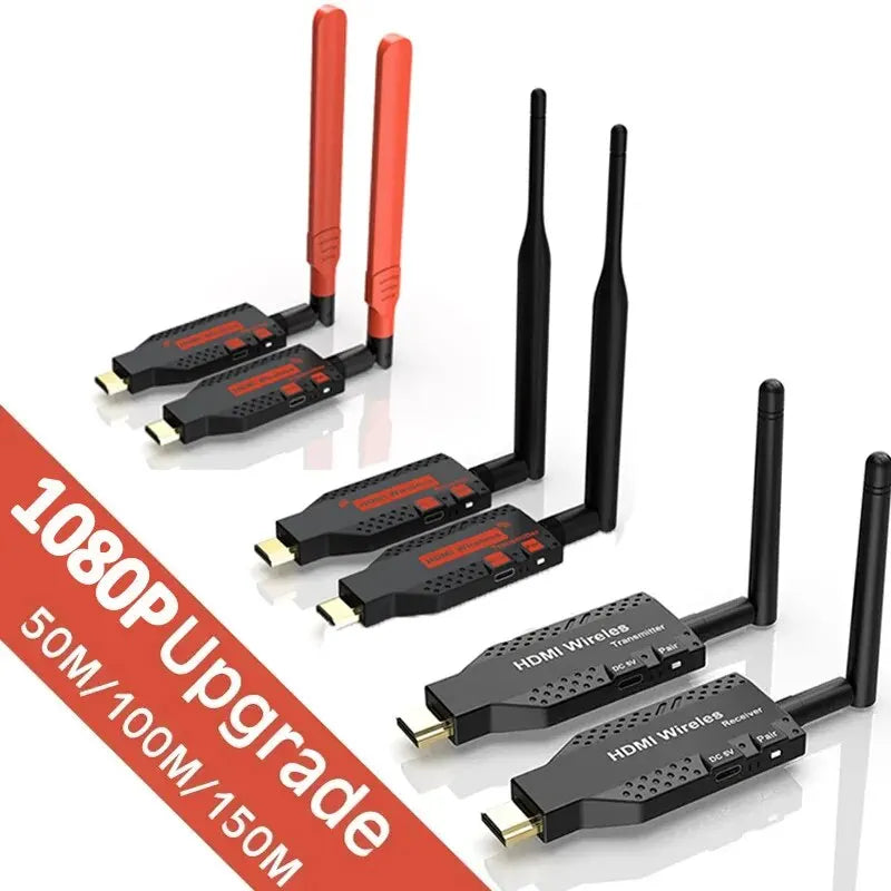 1080P 150m Wireless HDMI Extender 1 TX to 4 Splitter
