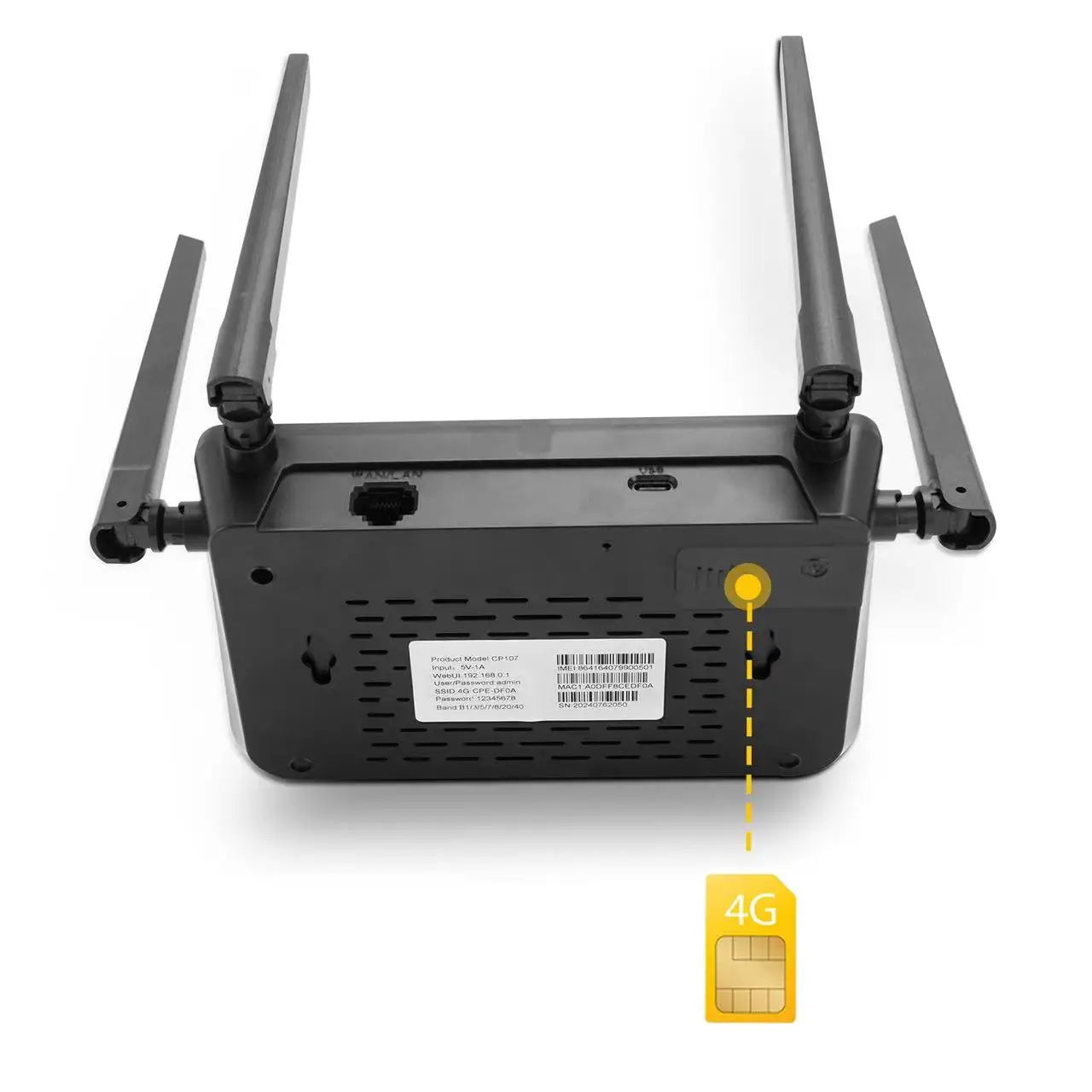 CP107 4G Wireless Router WiFi