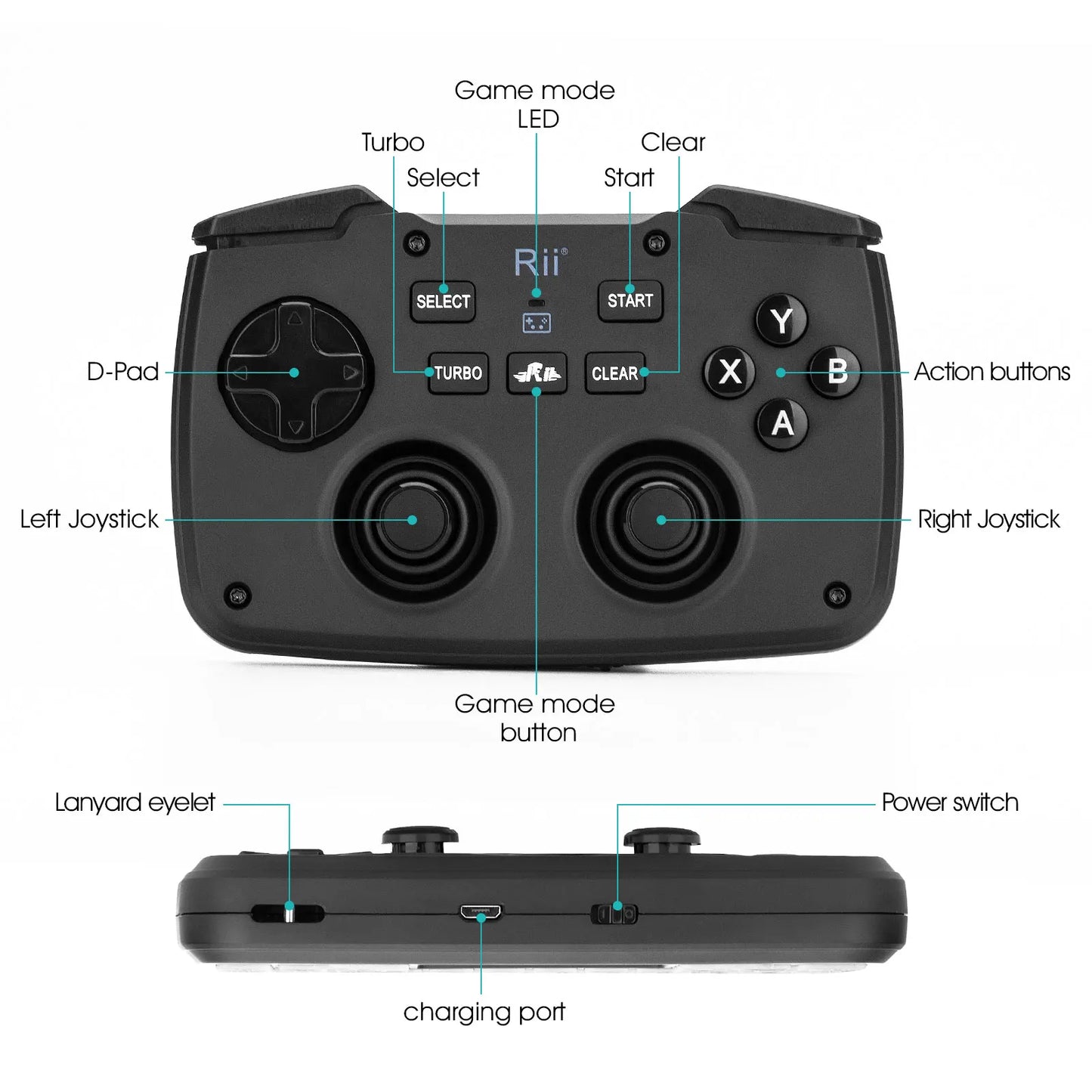 Rii RK707 Mini Keypad Wireless Game handle