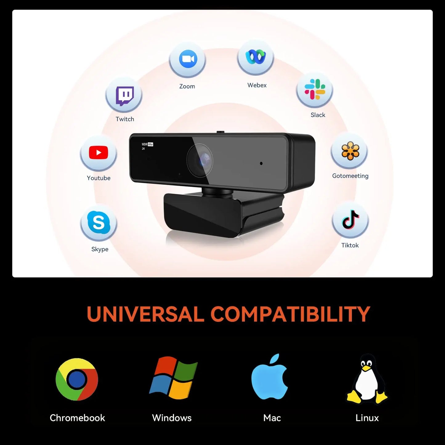 High Quality 1080p 60fps Full Hd Webcam