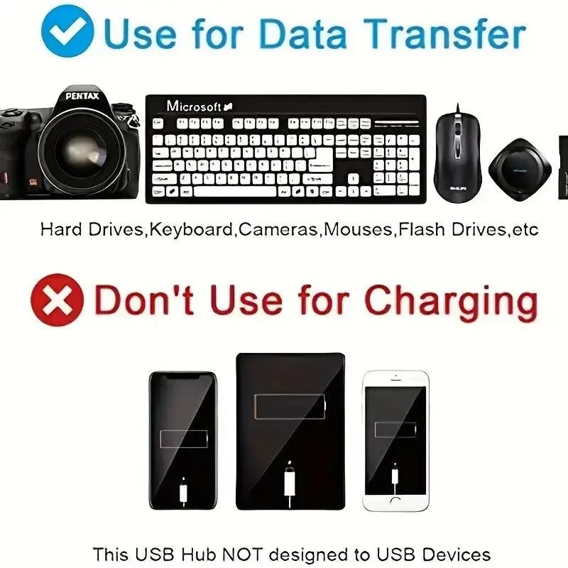 High Speed 4/7 Ports USB HUB 2.0 Adapter