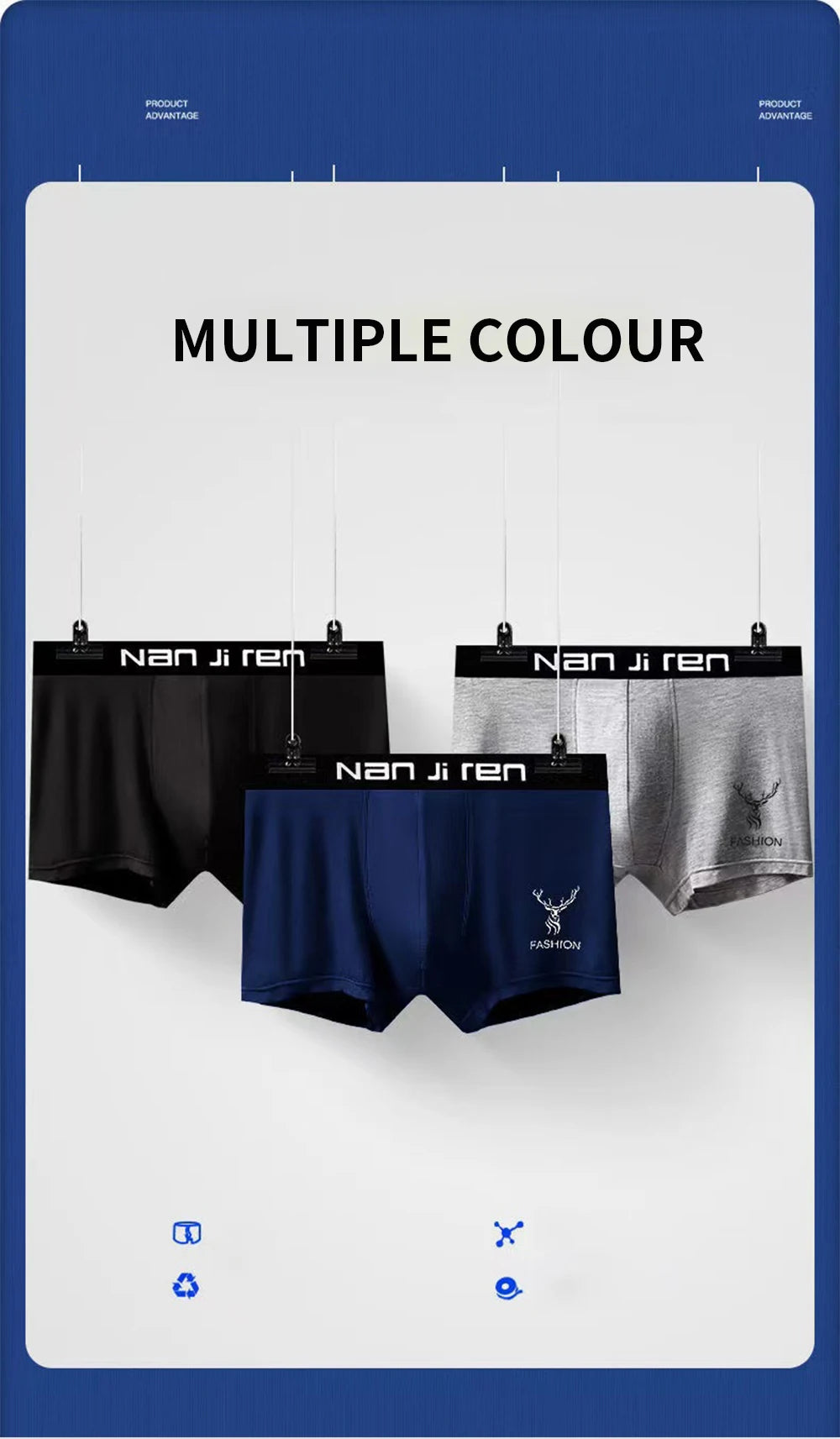 Breathable Comfortable Boxer Shorts (All Sizes)