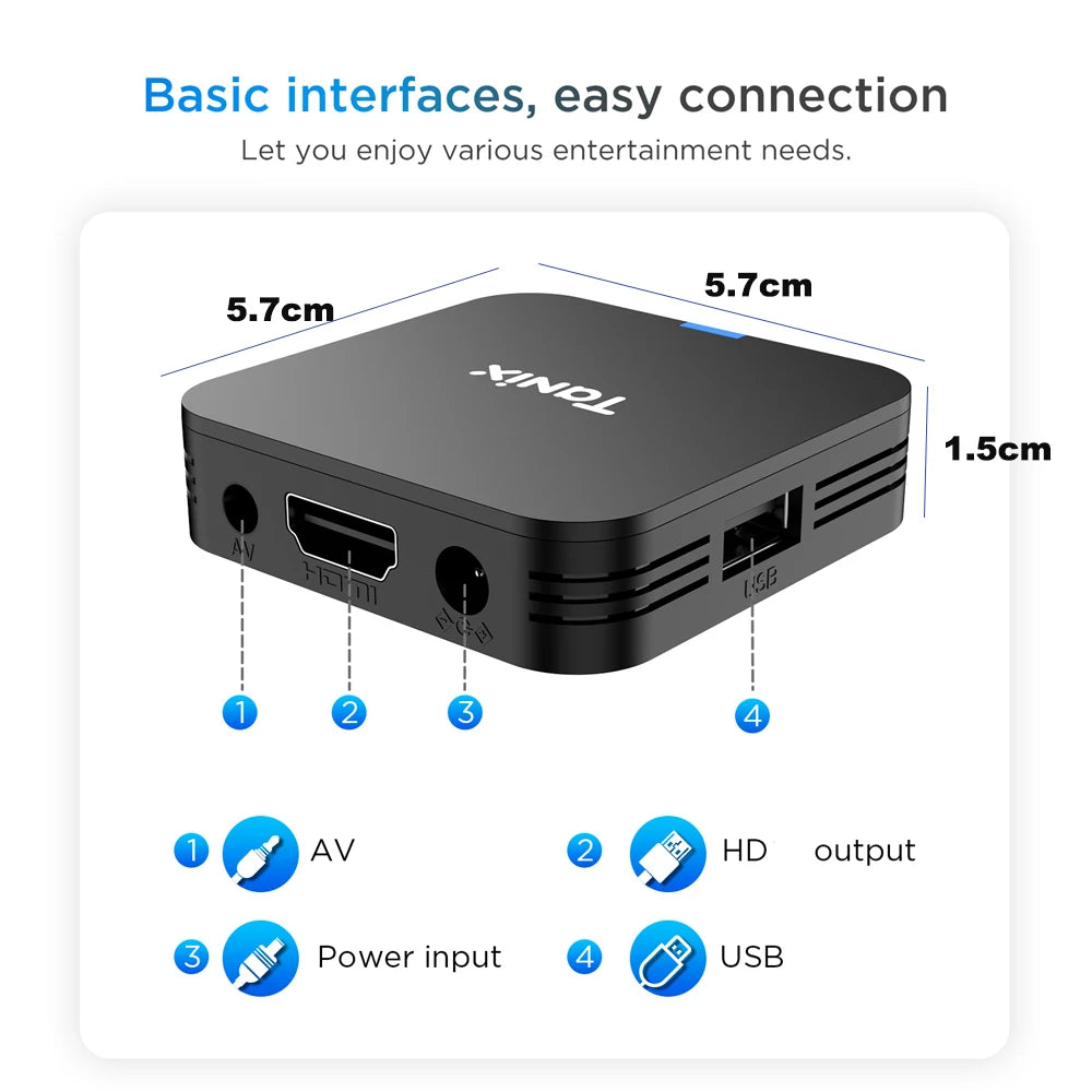 Tanix TX1 Allwinner H313 Android 10.0 TV BOX