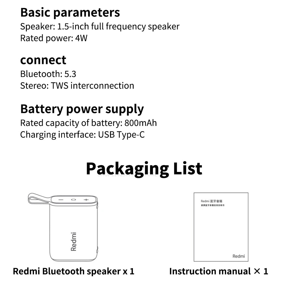 Xiaomi Redmi Portable Bluetooth Speaker