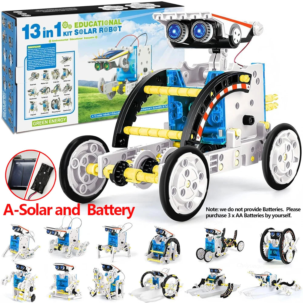 13-in-1 Solar Robot Kits for Kids