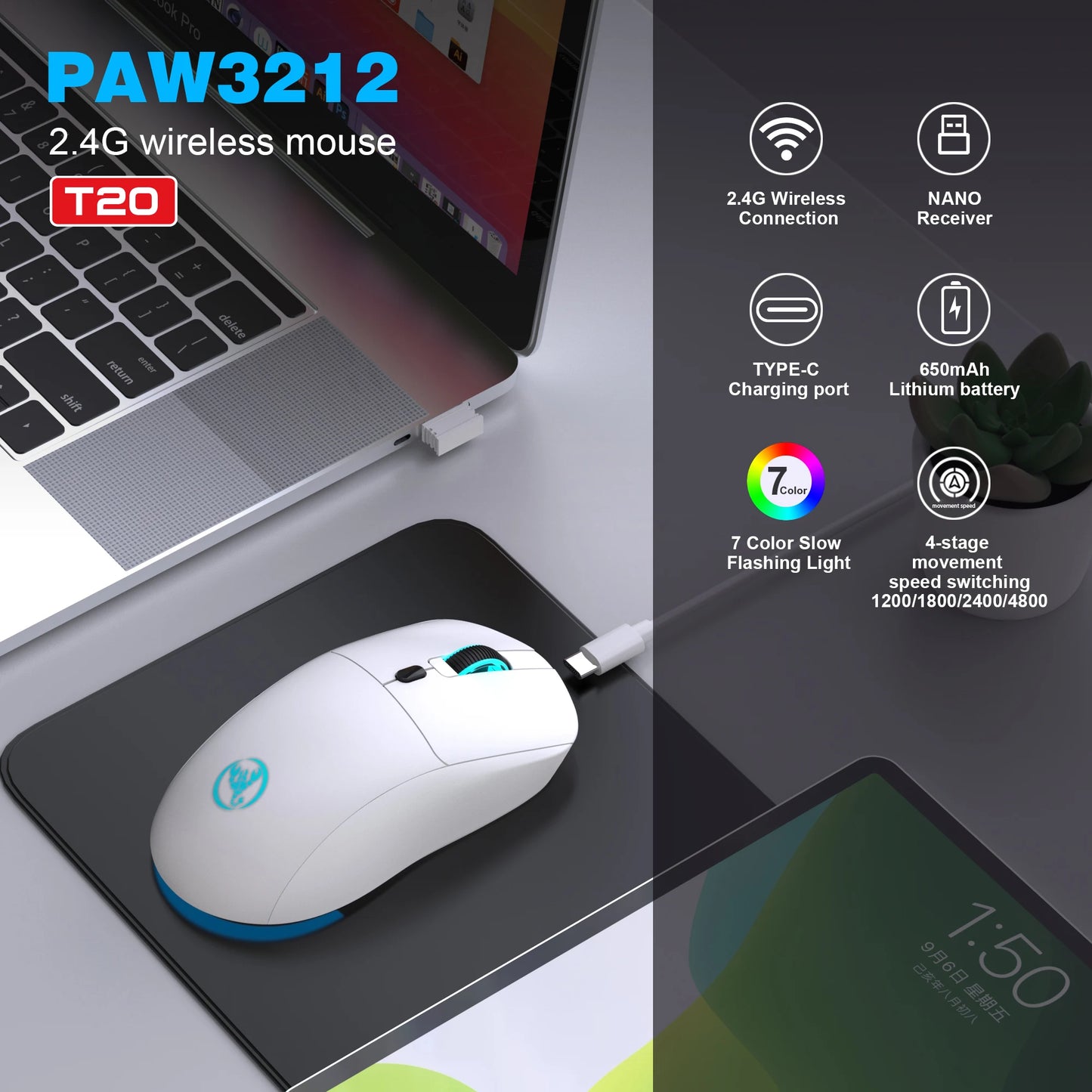 Rechargeable Wireless Mouse